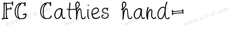 FG Cathies hand字体转换